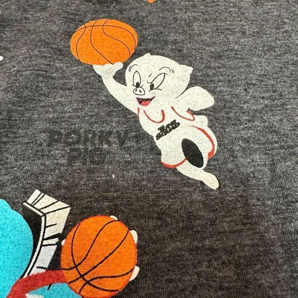 Space Jam Short Sleeve Gray T-shirt | Youth Size XL - Picture 7 of 13